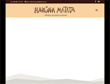 Tablet Screenshot of hakunamatata.cz